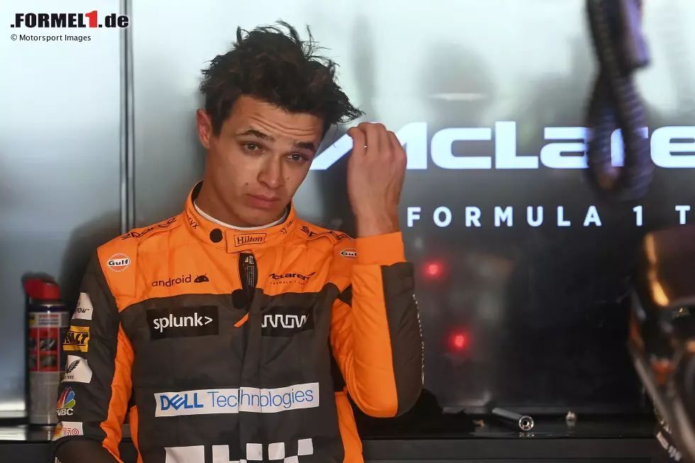 Foto zur News: Lando Norris (McLaren): 3 Punkte - Tracklimits in Österreich (1) und Kollision mit Charles Leclerc in Sao Paulo (2)