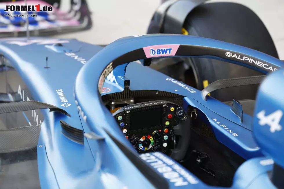 Foto zur News: Alpine A523: Blick ins Cockpit auf das Lenkrad