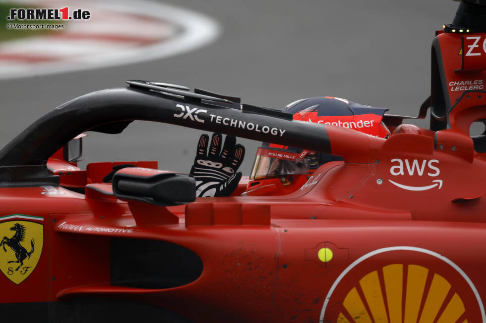 Foto zur News: Charles Leclerc (3): Motzte nach dem Qualifying über das Team. Fakt ist aber, und das gesteht er auch selbst, dass andere Piloten es mit der gleichen Strategie in Q3 schafften. Für den Sonntag gilt dann das gleiche wie beim Teamkollegen: Schadensbegrenzung. Da war mehr drin.