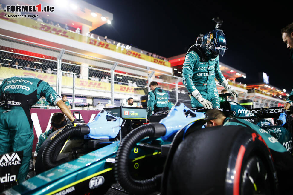 Foto zur News: Lance Stroll (5): Auch hier fehlen nach dem Aus in Q1 am Freitag, dem Aus in SQ1 am Samstag und mehreren Strafen in Sprint und Rennen die Argumente für eine bessere Note. Der Rückstand auf den Teamkollegen war dazu wieder einmal gewaltig. Bei ihm geht aktuell gar nix.