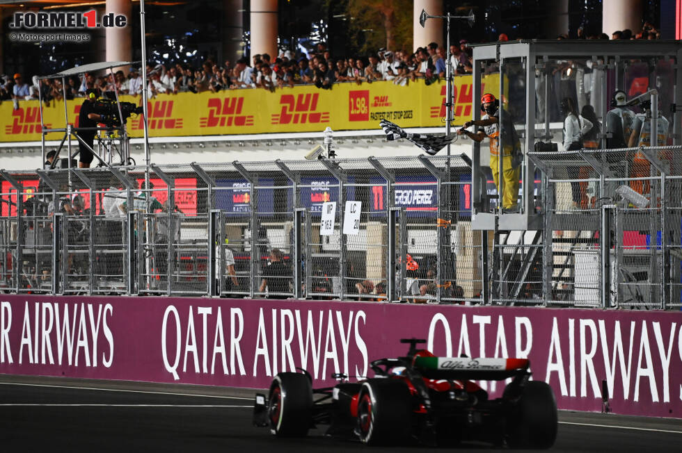 Foto zur News: Valtteri Bottas (2): Das Wochenende ging mit Q3 am Freitag bereits gut los, auch der Samstag war mit P10 im Sprint solide. Im Rennen dann ohne Fehler auf P8 gefahren und Alfa Romeo in der WM dadurch vorbei an Haas gebracht. Viel mehr war wohl nicht drin, das belohnen wir mit einer 2.