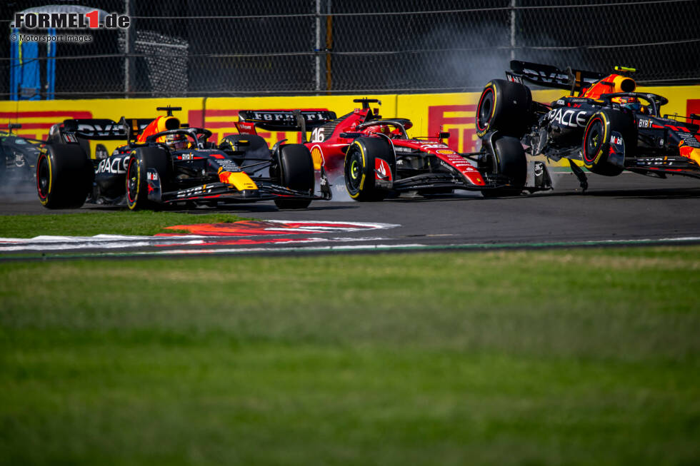 Foto zur News: Charles Leclerc (2): Minimal besser als der Teamkollege, daher gibt es auch die &quot;bessere&quot; 2. Für den Startunfall konnte er nichts, danach mit einem etwas beschädigten Auto unterwegs, was sich laut eigener Aussage aber gar nicht so schlimm anfühlte. Für eine 1 fehlte uns trotz der Pole ein bisschen.