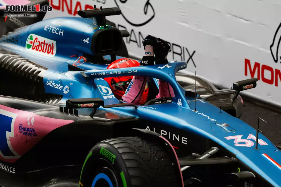 Foto zur News: Esteban Ocon (1): Profitierte von der Leclerc-Strafe, aber auch P4 war im Qualifying bereits ein starkes Ergebnis im Alpine. Mit einer roten Flagge zum richtigen Zeitpunkt hätte es sogar die Pole werden können! Im Rennen dann fehlerfrei alle Attacken abgewehrt. Hat sich das Podium absolut verdient.