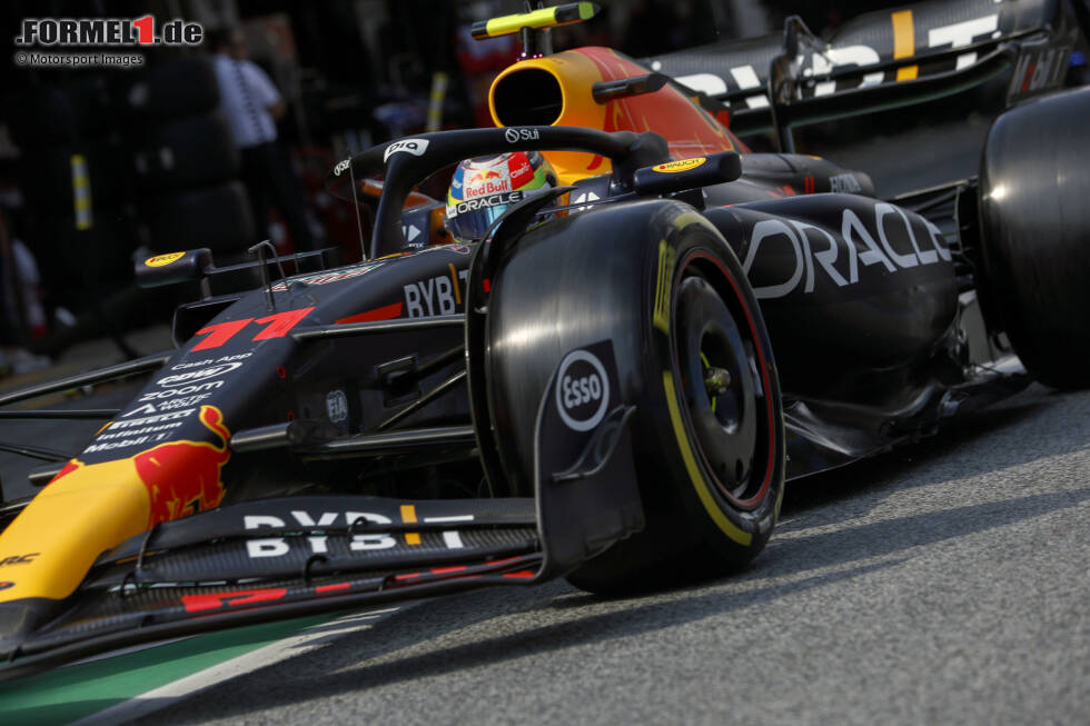 Foto zur News: Sergio Perez (4): Nach Monaco schon wieder ein Wochenende zum Vergessen. Im Qualifying im mit Abstand schnellsten Auto in Q2 ausgeschieden, das geht gar nicht. Beim Start dann etwas zu zurückhaltend, sodass er den Anschluss an Russell und letztendlich einen Podestplatz verlor. Das Thema WM-Titel dürfte sich erledigt haben.