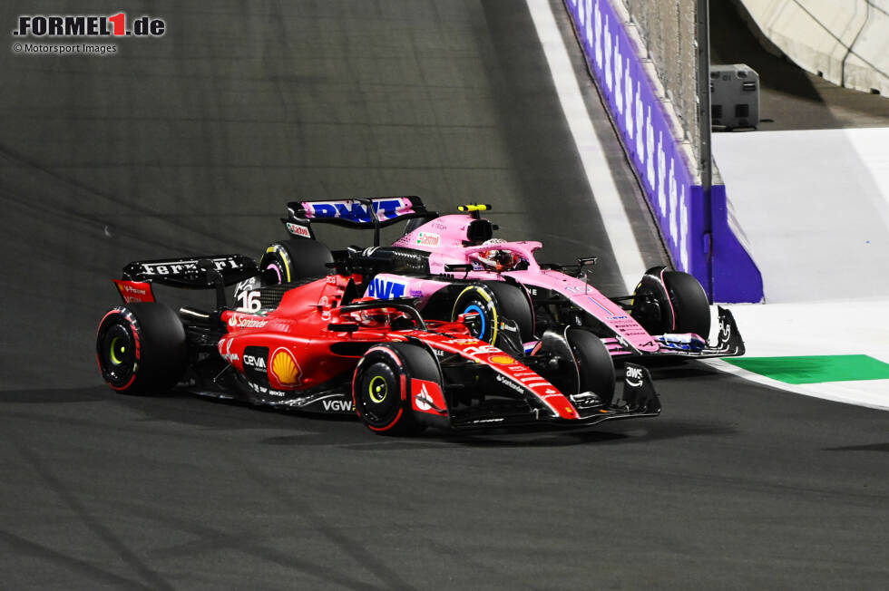 Foto zur News: Charles Leclerc (2): Viel kann man ihm nicht abziehen. Im Qualifying P2, im Rennen nach Startplatzstrafe noch bis auf P7 nach vorne gearbeitet. Steckte nach dem Safety-Car hinter dem Teamkollegen fest, damit endete seine Aufholjagd. Wer weiß, was ohne Strafe möglich gewesen wäre ...