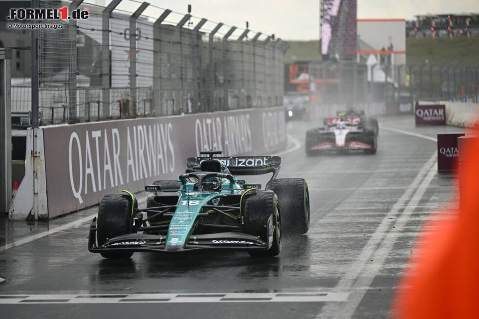 Foto zur News: Lance Stroll (4): Konnte die Pace des Autos nie wirklich zeigen. In FT1 gab es ein Problem mit der Powerunit, in Qualifying und Rennen passte die Strategie nicht. Alles nicht seine Schuld, aber für eine bessere Note konnte er sich auch nicht empfehlen. P11 am Ende sieht halt etwas blöd aus, wenn der Teamkollege Zweiter wird ...