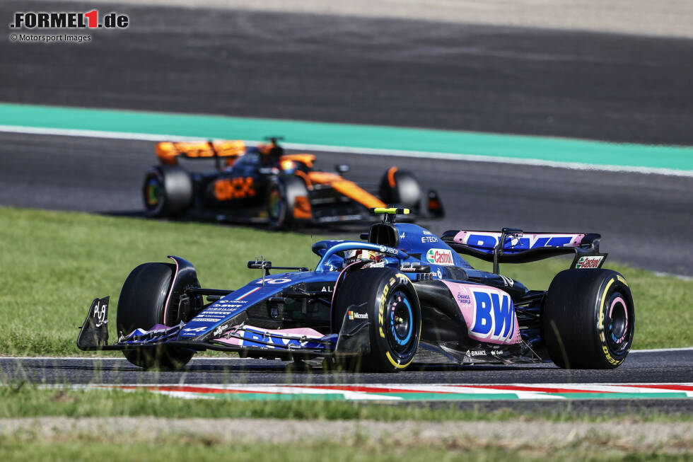 Foto zur News: Pierre Gasly (3): Im Qualifying noch vor Ocon, im Rennen nach dem Rücktausch der Positionen am Ende dann dahinter. Ungefähr auf Augenhöhe mit Ocon, vielleicht sogar der etwas schnellere Alpine-Pilot an diesem Wochenende. Für eine 2 reicht es aber auch bei ihm nicht.