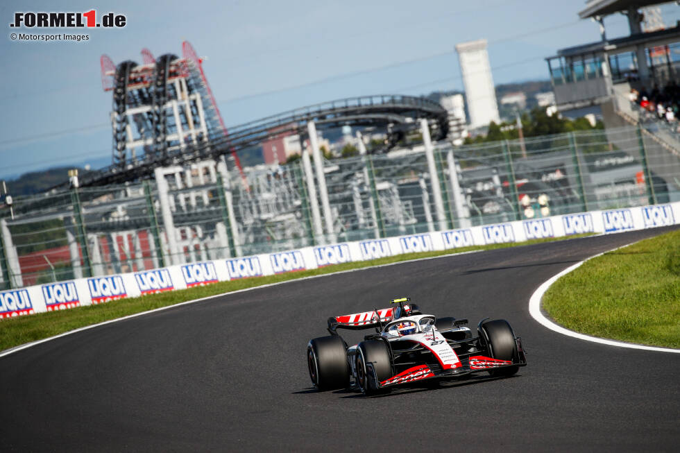 Foto zur News: Nico Hülkenberg (4): Nicht sein bestes Wochenende. Etwas überraschend bereits zum zweiten Mal im Folge im Qualifying langsamer als der Teamkollege und sogar raus in Q1. Im Rennen dann auf einer Dreistoppstrategie, die dem Reifenverschleiß des Autos geschuldet war und nicht aufging. Im Ziel eine Runde Rückstand.