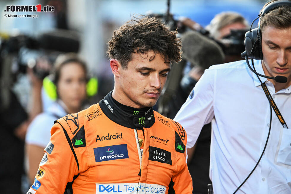 Foto zur News: Lando Norris (Redaktion: 2) - Für das Rennen hätten einige sogar eine glatte 1 gegeben. Doch das Qualifying spielt eben auch eine Rolle, und da ist die Frage, wie groß sein Anteil am Q1-Aus wirklich war? Auch bei uns sind daher nicht alle mit der 2 einverstanden, am Ende setzte sich aber die Mehrheit durch.