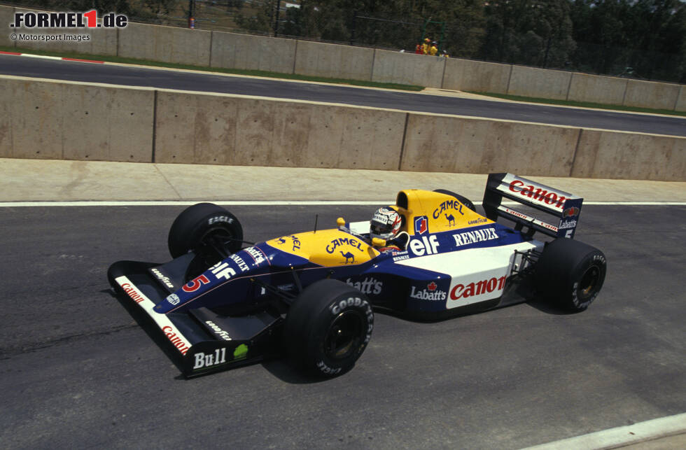 Foto zur News: ... Evolution FW14B in der Saison 1992 seine volle Wirkung entfaltet. Mit Erfolg: Nigel Mansell wird erster Formel-1-Weltmeister in einem Newey-Auto!