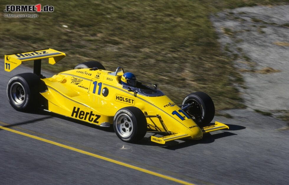 Foto zur News: 1984 zieht es Newey in die US-amerikanische CART-Serie. Er entwickelt den March 85C, mit dem Al Unser 1985 den Titel gewinnt und ...