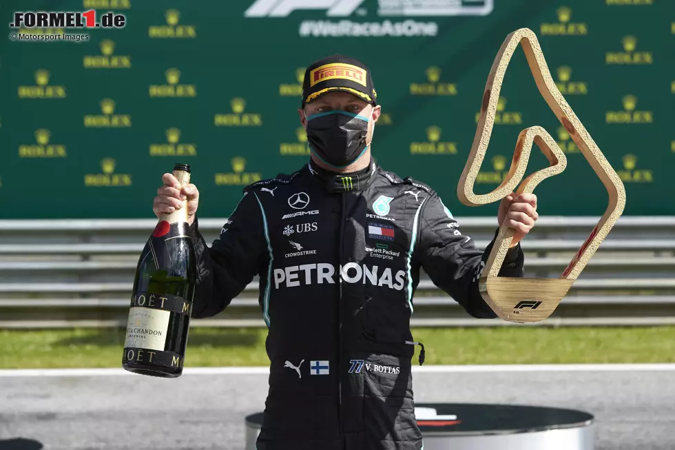 Foto zur News: 2020: Beim Auftakt zur &quot;Corona-Saison&quot; 2020 in Österreich ist Valtteri Bottas im Mercedes die Nummer eins, doch ...