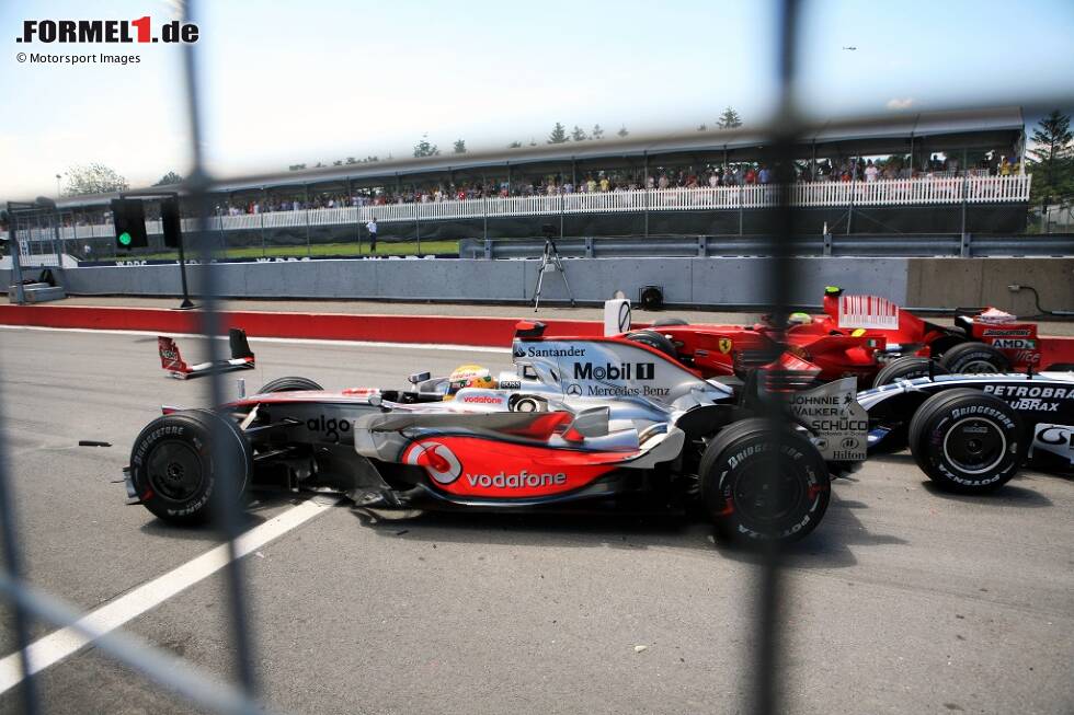 Foto zur News: 20. Lewis Hamilton (McLaren) beim Großen Preis von Kanada 2008 - Grund: Unfall