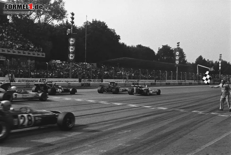 Foto zur News: Peter Gethin (Großbritannien): Er ist der Mann, der ein historisches Rennen gewinnt, nämlich den Italien-Grand-Prix 1971 in Monza, bei dem fünf Autos in nur 0,6 Sekunden ins Ziel fahren. Gethins einziger Formel-1-Sieg auf BRM ist also sehr markant!