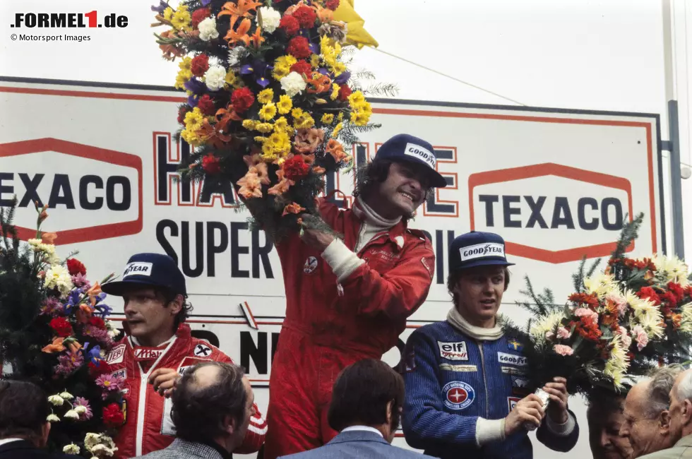 Foto zur News: Gunnar Nilsson (Schweden): Nur einmal gewinnt Nilsson in der Formel 1, und es passiert beim Belgien-Grand-Prix 1977 in Zolder. Das Besondere an diesem Rennen: Es ist das einzige überhaupt, bei dem neben Nilsson noch ein zweiter Schwede auf dem Podium steht - Ronnie Peterson.