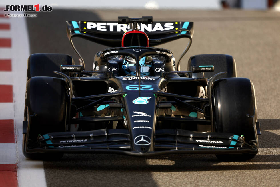 Foto zur News: Mercedes 2024: Lewis Hamilton / George Russell