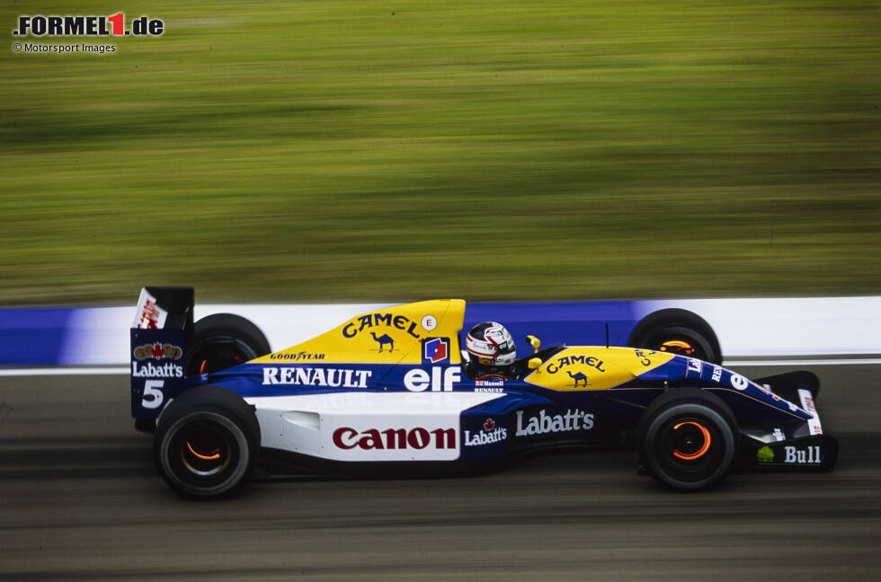 Foto zur News: Zurück bei Williams startet Mansell ab 1991 richtig durch und erzielt 1992 auf dominante Art und Weise den WM-Titel. Nur in den zwei Jahren kommt er auf 16 seiner insgesamt 31 Formel-1-Siege.