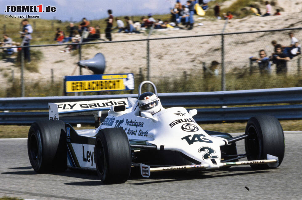 Foto zur News: ... seinen größten Erfolg erzielt er für Williams: Am Ende seiner zweiten Saison im Team und nach insgesamt drei Grand-Prix-Siegen für Williams wird er WM-Zweiter 1981.