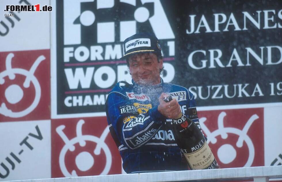 Foto zur News: Der letzte seiner nur sechs Erfolge kam in Japan 1992, als er ebenfalls von einem Ausfall profitierte: Williams-Teamkollege Nigel Mansell hatte das Rennen angeführt, schied aber mit einem Motorschaden aus. Mit dem dominanten FW14B reichte Patrese sein bis dahin gehaltener zweiter Platz.