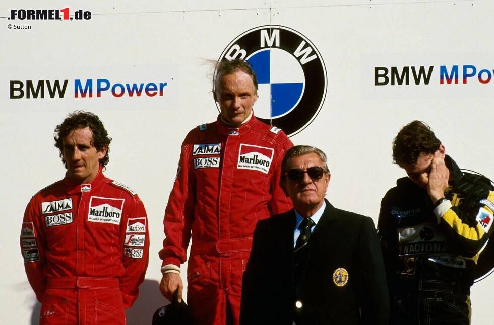 Foto zur News: Nach einer Pause wagte er bei McLaren in den 80ern noch einmal einen neuen Anlauf. 1984 holte sich Lauda mit 0,5 Punkten Vorsprung seinen dritten Titel, bevor sein letztes Jahr enttäuschend endete: Der Österreicher kam 1985 nur drei Mal ins Ziel und stand nur einmal auf dem Podest: bei seinem letzten Sieg in Zandvoort.