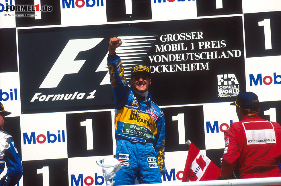 Foto zur News: #4: Michael Schumacher (Deutschland) - 4 Heimsiege in Hockenheim. &quot;Schumi&quot; begeistert 1995, 2002, 2004 und 2006 die deutschen Fans im Motodrom und triumphiert zuhause beim Deutschland-Grand-Prix für Benetton und Ferrari. Aber seine Statistik auf deutschem Boden ...