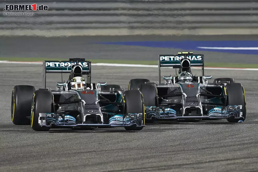 Foto zur News: Es ist der Auftakt zu einer neuen Ära in der Formel 1: das erste Rennen mit dem neuen V6-Turbo-Hybrid-Reglement. Mercedes dominiert und erzielt einen Doppelsieg durch Lewis Hamilton und Nico Rosberg. Ein Vorgeschmack auf das, was die nächsten Jahre bestimmen wird.