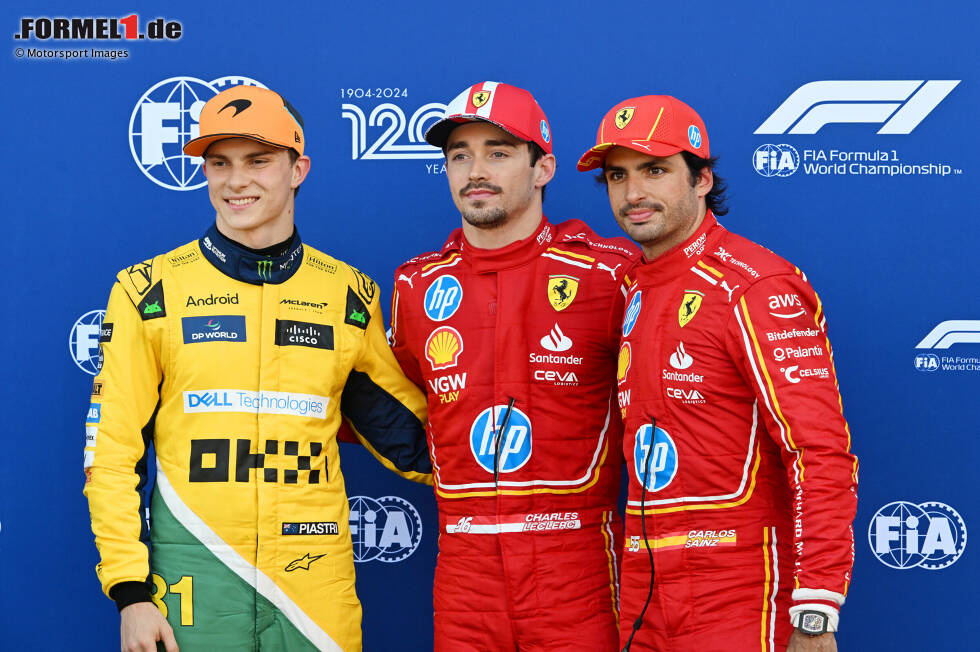 Foto zur News: Monaco: Kein Patzer des Teams an sich, aber dennoch eine verpasste Chance. Oscar Piastri belegt im Qualifying in Monte Carlo knapp hinter Lokalmatador Charles Leclerc Platz zwei. Hätte der Australier in Q3 seine besten Sektoren zusammenbekommen, wäre er vor Leclerc gelandet.