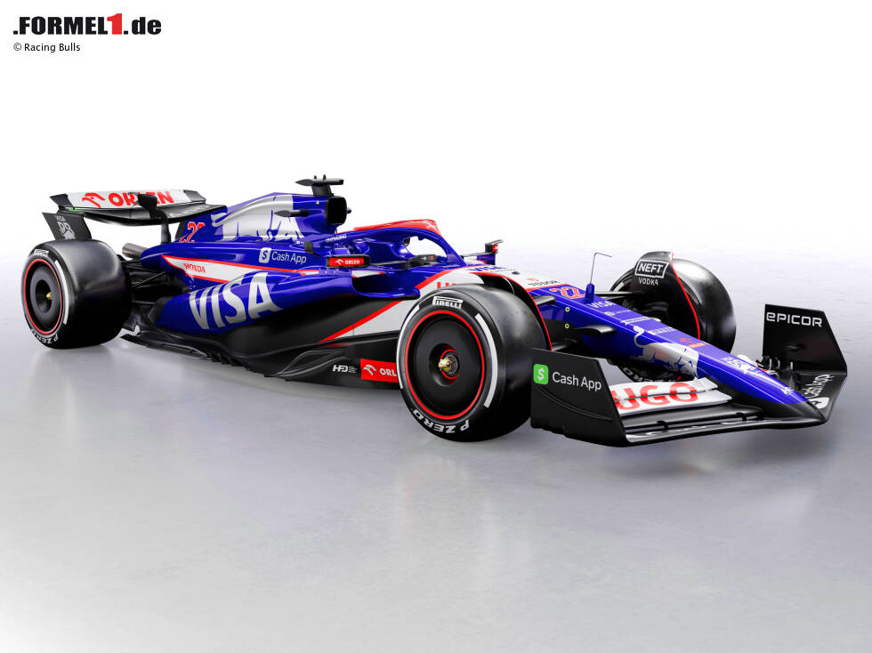 Foto zur News: Spannend ist, wie viele neue Partner das Team gewonnen hat vor der Saison 2024. So viele fremde Sponsorenlogos waren wohl noch nie auf einem Toro Rosso/AlphaTauri/Racing Bull zu sehen. Das wird vor allem ...