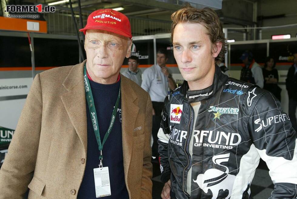 Foto zur News: Noch ein Österreicher mit hoher Verwandschaft: Niki Laudas Sohn Mathias gehörte 2003 und 2004 zum Kader und schaffte es bis in die Formel 3000/GP2 (heute Formel 2). Mit der Formel 1 klappte es aber nicht, sodass er in Richtung Touren- und Sportwagen ging.