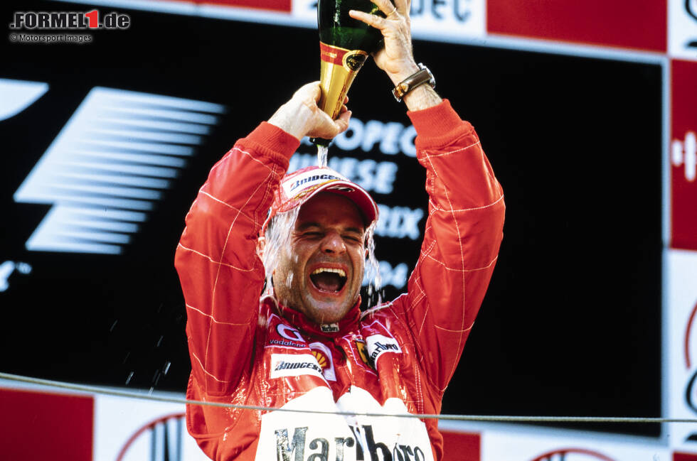 Foto zur News: #3 - Rubens Barrichello (Brasilien): Der Erfolg beim ersten China-Grand-Prix in Schanghai in der Saison 2004 ist Barrichellos letzter Ferrari-Sieg in der Formel 1. Bei Honda ...