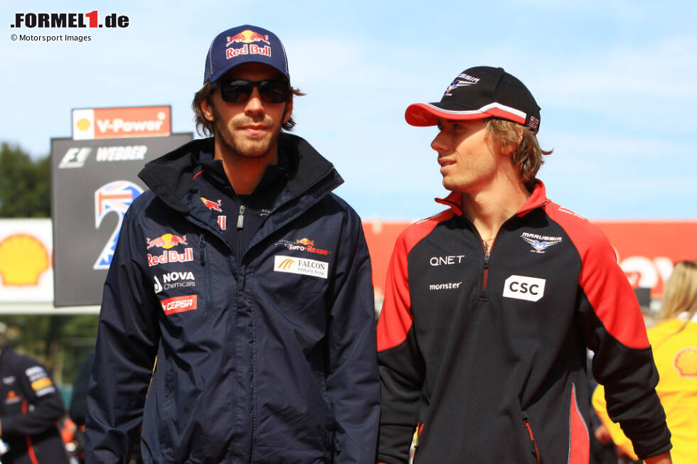 Foto zur News: 2012: 2 Rookies - 17. Jean-Eric Vergne (Toro Rosso/16) und 21. Charles Pic (Marussia/0)