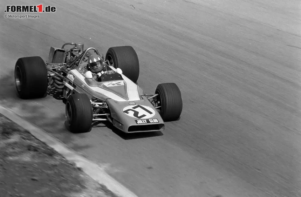 Foto zur News: Jolly Club: Das italienische Team wurde bereits 1957 in einem Mailänder Restaurant gegründet und nach dem &quot;Joker&quot; in einem Kartenspiel benannt. Lange fuhr man erfolgreich Rallye, bevor man in Monza 1971 einen einmaligen Einsatz mit einem Bellasi F1 70 in den Händen des Schweizers Silvio Moser wagte - er schied aus.