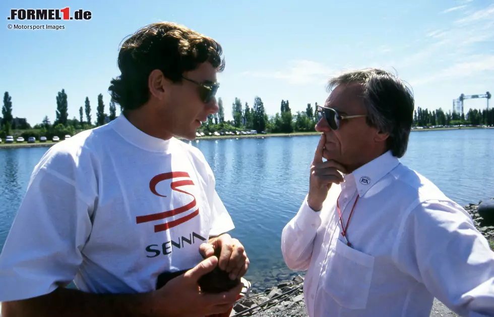 Foto zur News: Bernie Ecclestone (Ex-Formel-1-Chef): &quot;Ich habe ein Problem, wenn ich nach guten Erinnerungen an Ayrton gefragt werde. Denn ich habe keine schlechten Erinnerungen an ihn. Am besten ist mir wahrscheinlich seine starke Haltung in Erinnerung geblieben. Meistens behielt er recht.&quot;