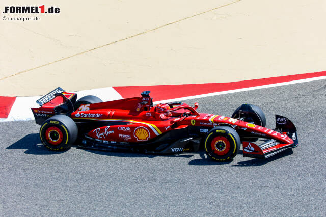 Ferrari-Fahrer Charles Leclerc stellt mit dem SF-24 in 1:30.322 Minuten auf weichen Reifen die Tagesbestzeit zum Abschluss der Formel-1-Wintertests 2024 auf. Das bedeutet einen ...