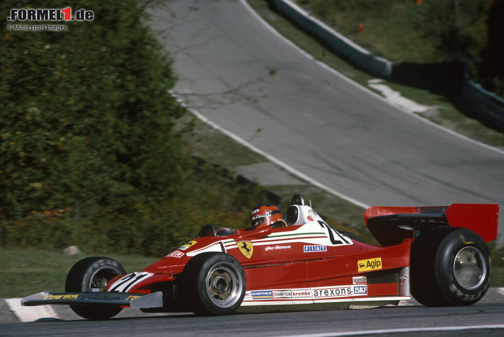 Foto zur News: ... greift Ferrari zu und holt sich Villeneuve für die beiden letzten Rennen der Formel-1-Saison 1977 und darüber hinaus. Ab seinem zweiten Grand Prix steuert Villeneuve einen Ferrari 312T2.