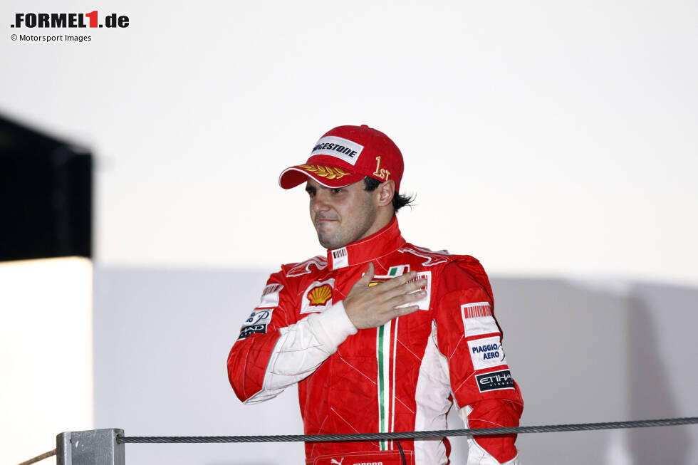 Foto zur News: Sao Paulo 2008: Ferrari-Fahrer Felipe Massa gewinnt sein Heimrennen in Brasilien, aber trotzdem ist er der große Verlierer, denn ...