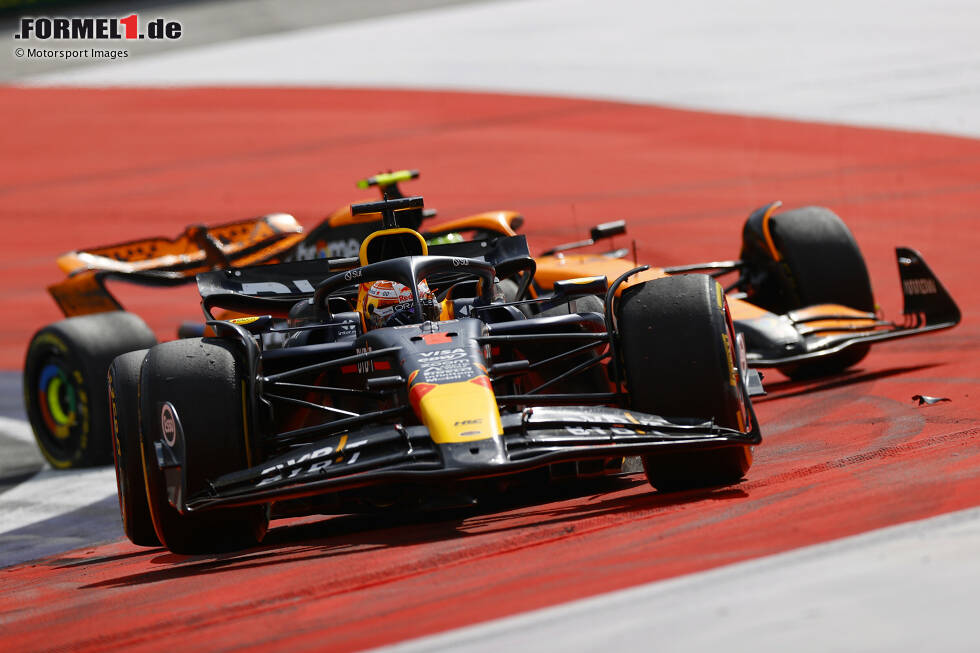 Foto zur News: Max Verstappen (Marc Surer: 2) - &quot;Eigentlich war das wieder eine Leistung, die übers Wochenende gesehen klar Note 1 geben muss. Aber das &#039;Moving under Braking&#039; ...&quot;