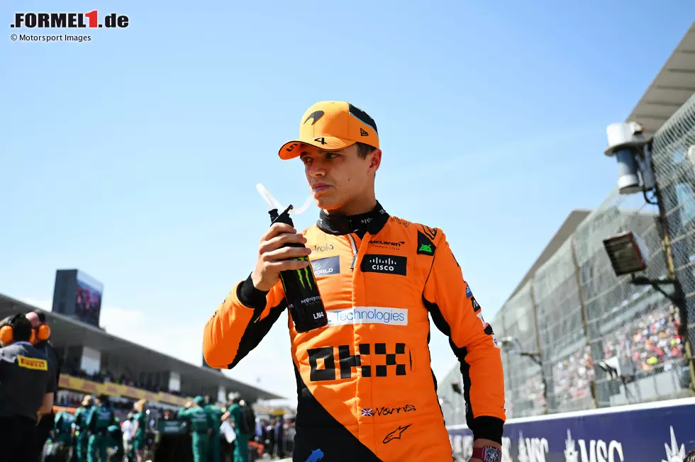 Foto zur News: Lando Norris (Redaktion: 2) - Wir sehen es ähnlich. Ein starkes Qualifying, im Rennen dann aber hinter die beiden Ferraris zurückgefallen. Nicht seine Schuld, weil das Auto vermutlich nicht mehr hergegeben hat. Aber für eine 1 war es uns etwas zu wenig, auch wegen eines Verbremsers in der Haarnadel.