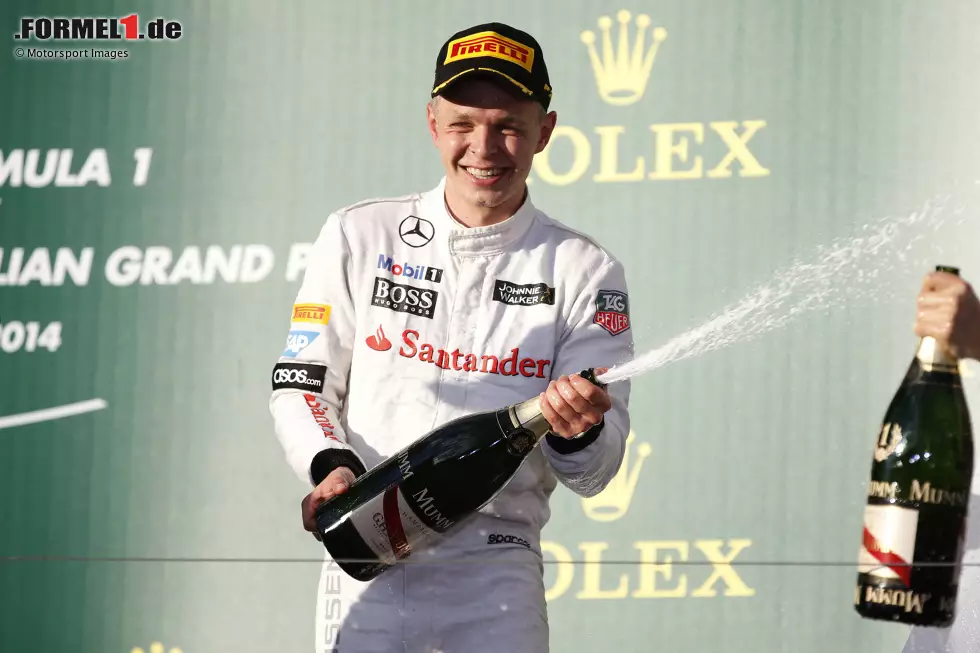 Foto zur News: Kevin Magnussen (2014): Sein bestes Formel-1-Ergebnis holt er mit Platz zwei in seinem allerersten Rennen - es bleibt aber sein einziges Podest. Der Däne muss nach einem Jahr Stareinkauf Fernando Alonso weichen, fährt später für Renault und viele Jahre für Haas, wo er nach dem Rauswurf von Nikita Masepin ein zweites Comeback feiert.