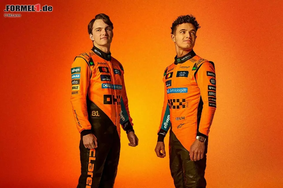 Foto zur News: McLaren: Oscar Piastri (Australien) und Lando Norris (Großbritannien)