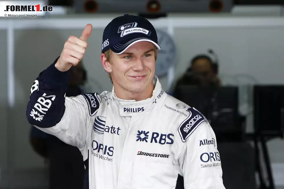 Foto zur News: Nico Hülkenberg (2010): Der &quot;Hulk&quot; steigt vom Test- zum Stammfahrer auf und holt in Brasilien sogar sensationell die Pole. Trotzdem muss er dem Geld Maldonados weichen und kommt bei Force India als Ersatzfahrer unter. Aber nach einem Jahr steigt er auch dort auf und wird fortan zu einer festen Größe im Mittelfeld.