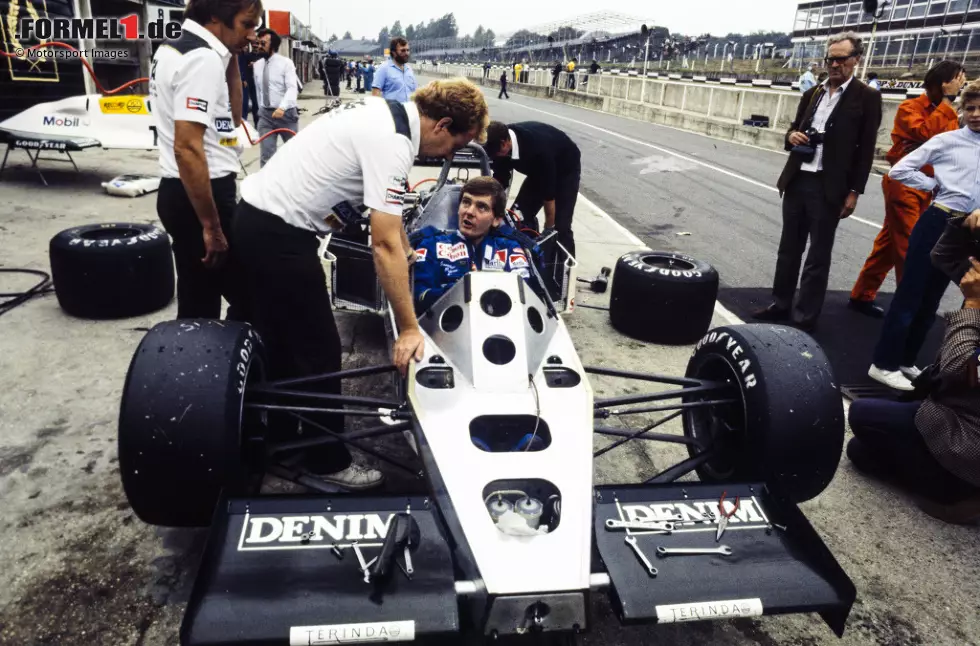 Foto zur News: Jonathan Palmer (1983): Der Vater von Jolyon Palmer bekommt von Frank Williams und Patrick Head aus Dank für seine zwei Jahre als Testfahrer einen Einsatz in einem dritten Auto spendiert. Beim Heimrennen in Brands Hatch wird er 13., doch es bleibt sein einziger Williams-GP. Weitere sechs Jahre fährt er für RAM, Zakspeed und Tyrrell.