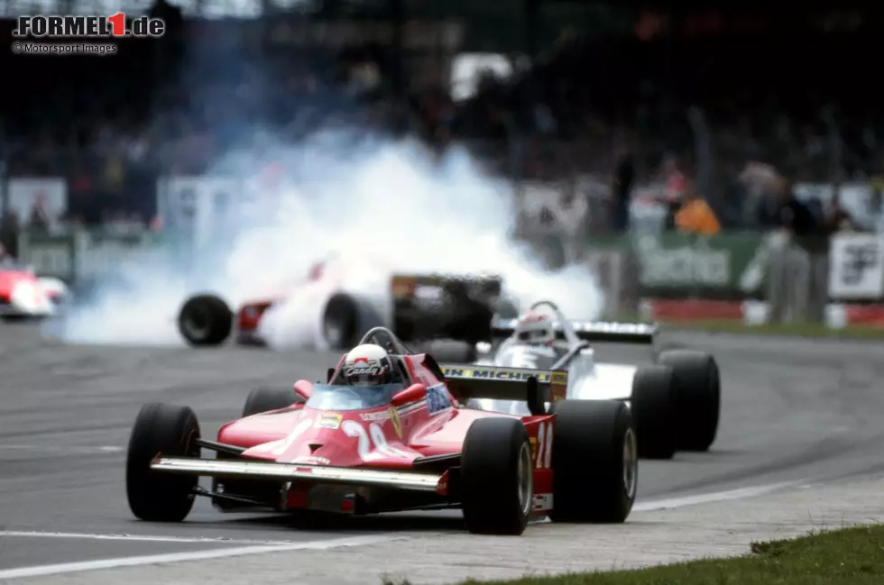 Foto zur News: ... eine lange Flaute mit fünf Ausfällen in sechs Rennen. In Silverstone etwa dreht sich Villeneuve von der Bahn und muss aufgeben.