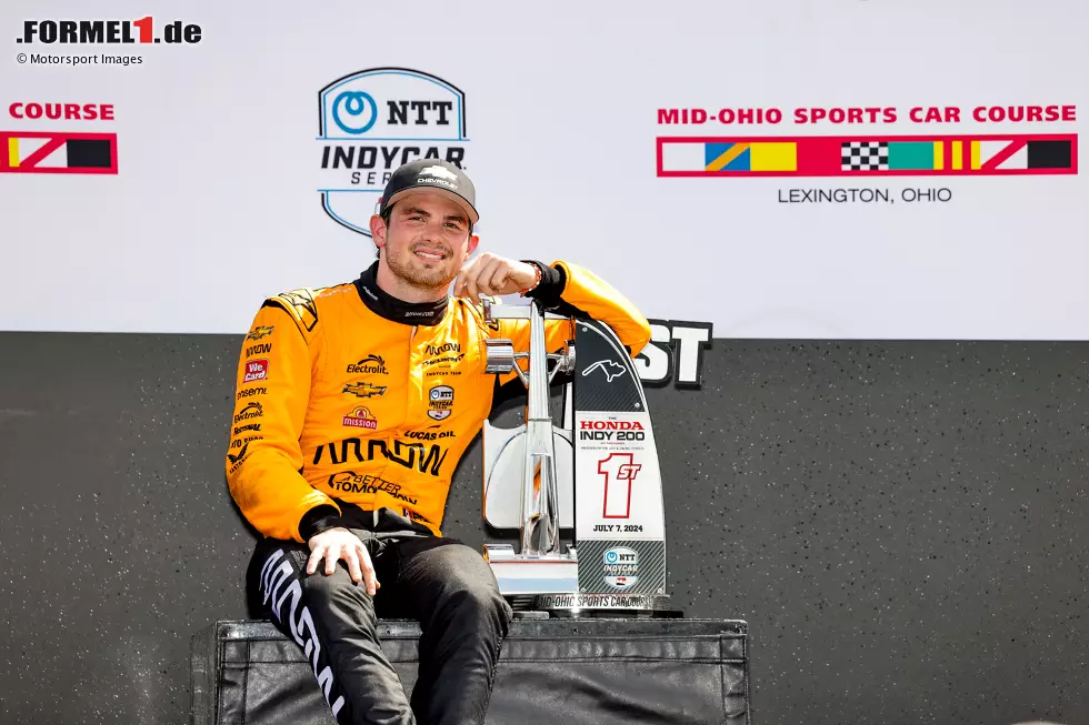 Foto zur News: Und dann ist da noch Patricio O&#039;Ward, der weiter von seiner Formel-1-Chance träumt. Zwei Mal schrammte der Mexikaner als Zweiter knapp am Sieg bei den Indy 500 vorbei und wird 2025 einen neuen Anlauf wagen. Zudem dürfte er sicher vom Team wieder einige Formel-1-Tests bekommen.