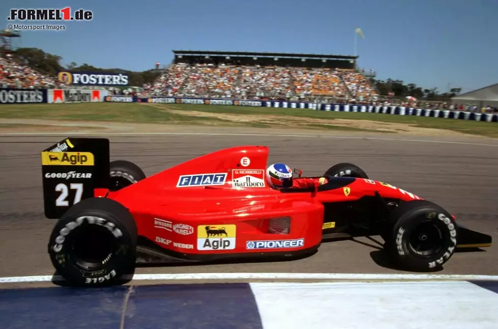 Foto zur News: Gianni Morbidelli (P6, Australien 1991): Der Italiener profitiert ebenfalls von einem Rauswurf. Ende 1991 trennt sich Ferrari vor dem Saisonfinale von Alain Prost. Morbidelli beendet seinen einzigen Grand Prix für die Scuderia auf dem sechsten Platz und holt damit beim Abbruchrennen über nur 14 Runden immerhin einen halben Punkt.