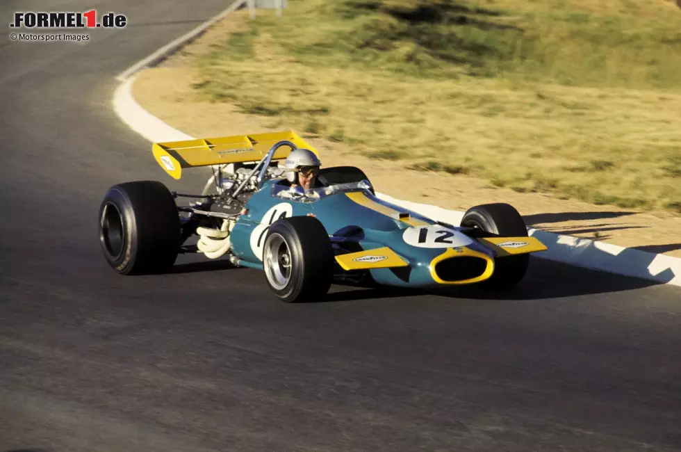 Foto zur News: Jack Brabham (Brabham BT33) gewinnt 1970 den Grand Prix von Südafrika.