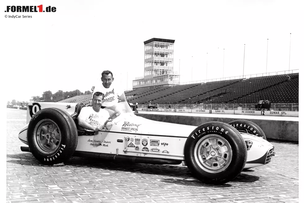 Foto zur News: Sam Hanks gewinnt 1957 das Indy 500. Er ist 42 Jahre, zehn Monate und 17 Tage alt.