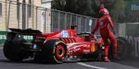 Foto zur News: Unfall, Warnung und ein steifer Nacken: Zumindest ist Ferrari schnell ...