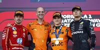 Foto zur News: Rennende nach Sainz-Perez-Crash unter Gelb: Oscar Piastri gewinnt in Baku!