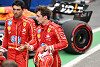 Foto zur News: Ferrari-Duell in Barcelona: Leclerc ärgert sich über Sainz,